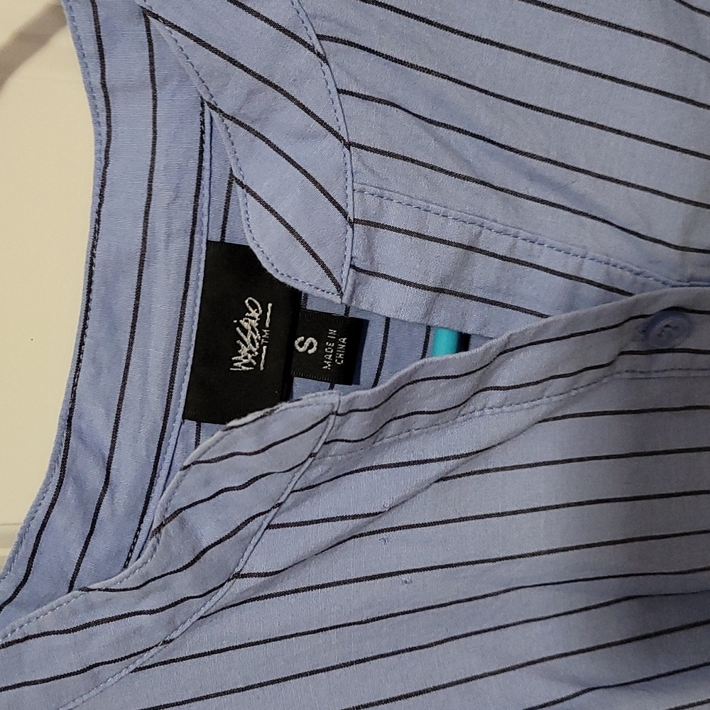 Mossimo blue button up dress - Picture 2 of 6